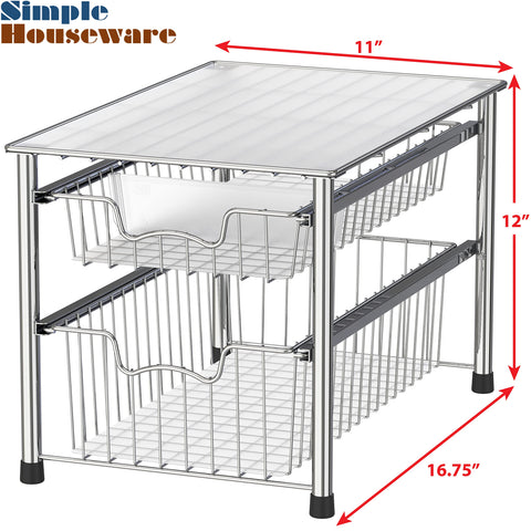 Simple Houseware top-surface use for extra counter space and quick-access storage
