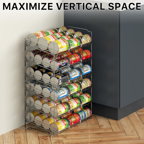 Simple Houseware stores up to 36 cans across three tiers.