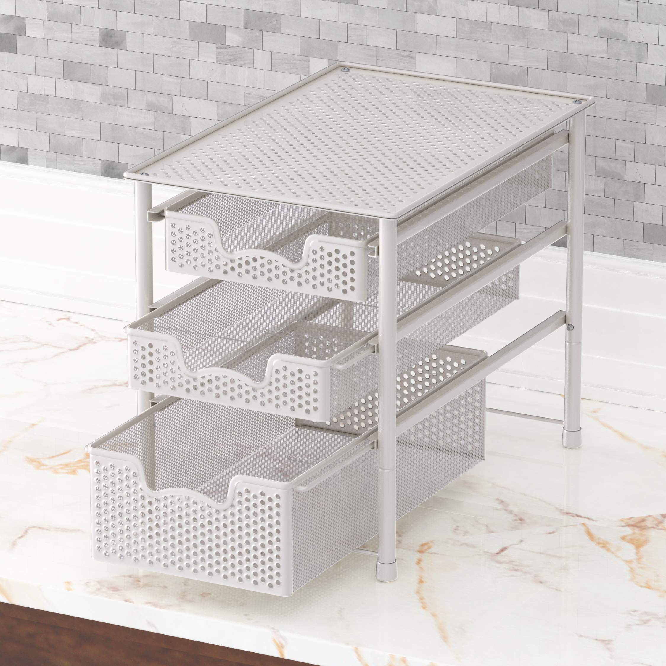Simple Houseware stackable design allows pairing two units for extra capacity