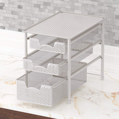 Simple Houseware stackable design allows pairing two units for extra capacity