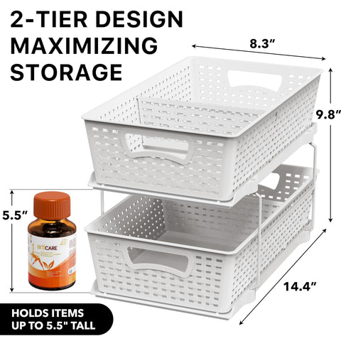 Simple Houseware removable basket for refilling and standalone use in bathroom