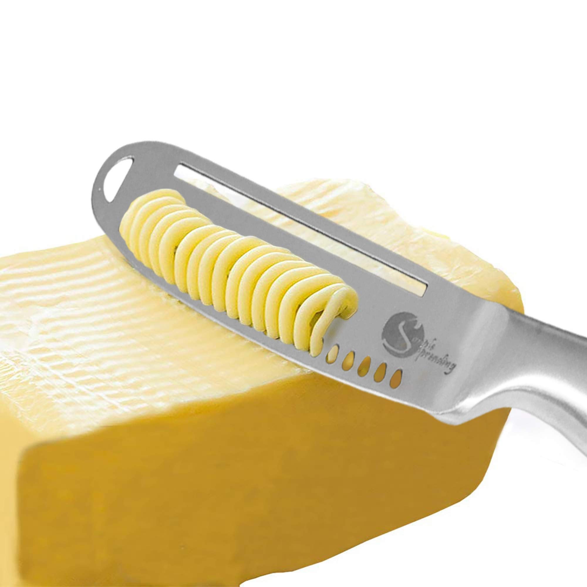 Simple preading Magic butter knife spreader on toast for smooth, even buttering