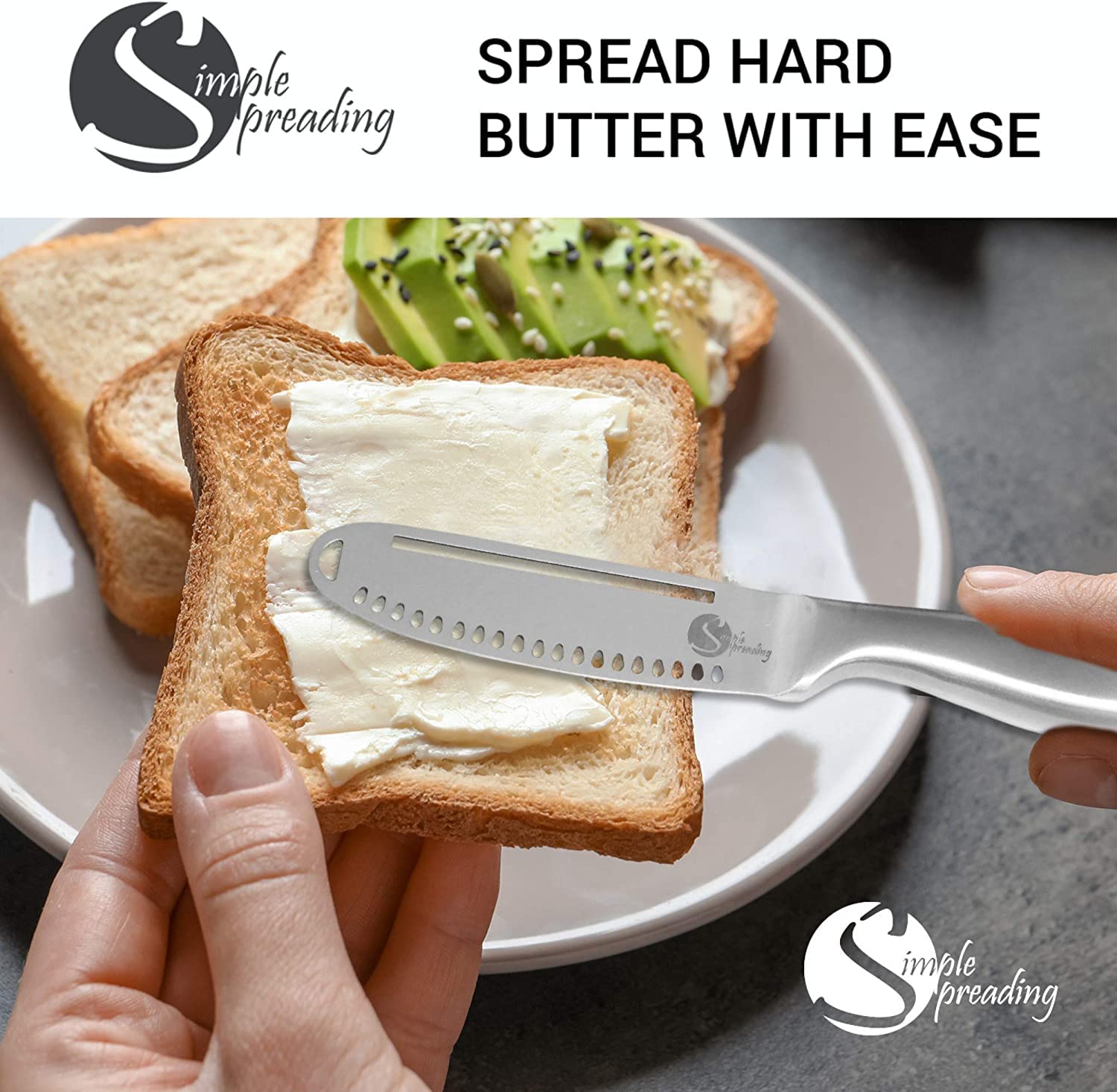 Simple preading Magic on toast spreads evenly without tearing bread