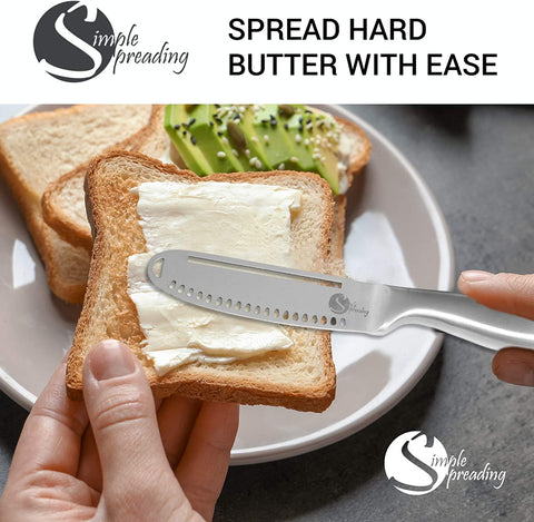 Simple preading Magic on toast spreads evenly without tearing bread