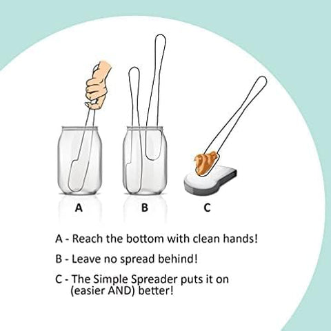Simple preading spreader being used to apply jam on toast