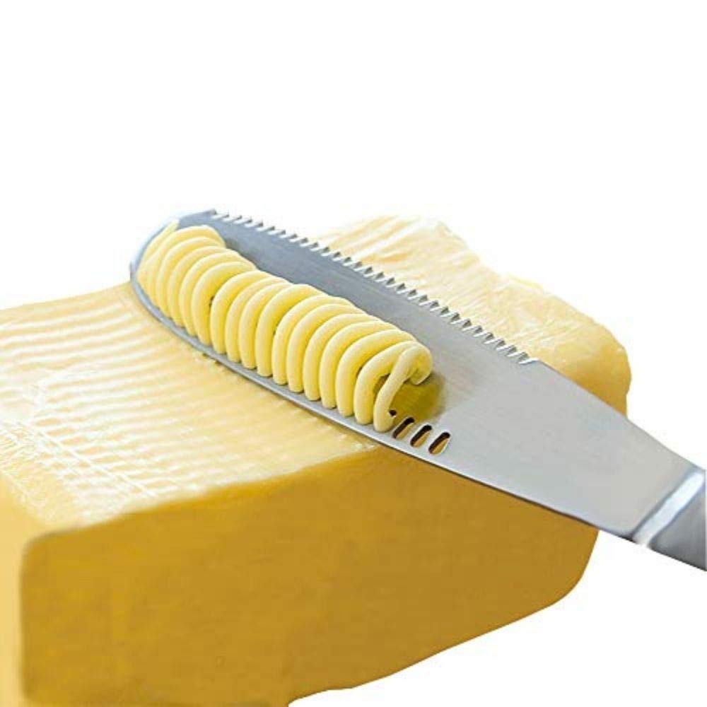 Simple preading butter spreader on toast, spreads butter evenly.