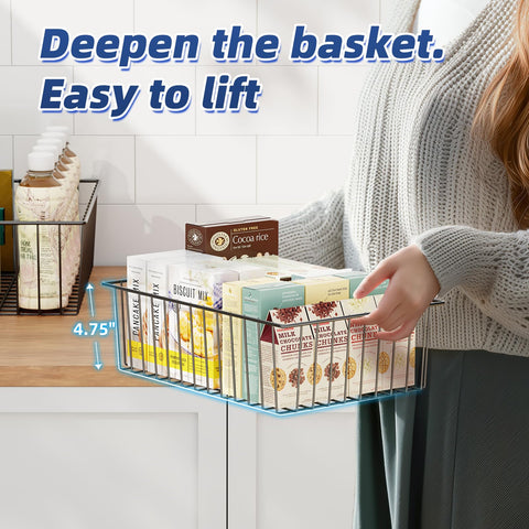 Simple Trending 6-pack keeps items accessible while empty baskets save space