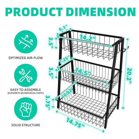 Simple Trending countertop organizer is easy to assemble and ready to use.