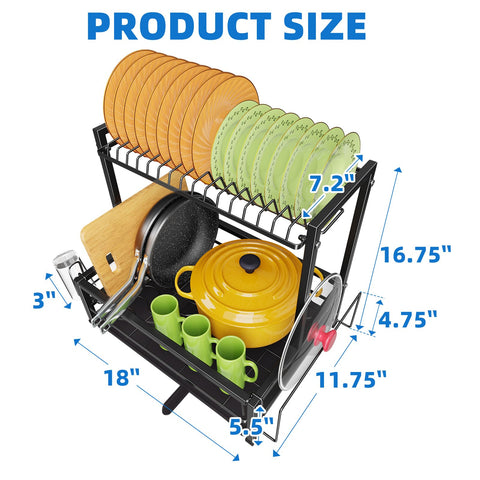 Simple Trending dish drying rack bottom tray helps keep counters dry