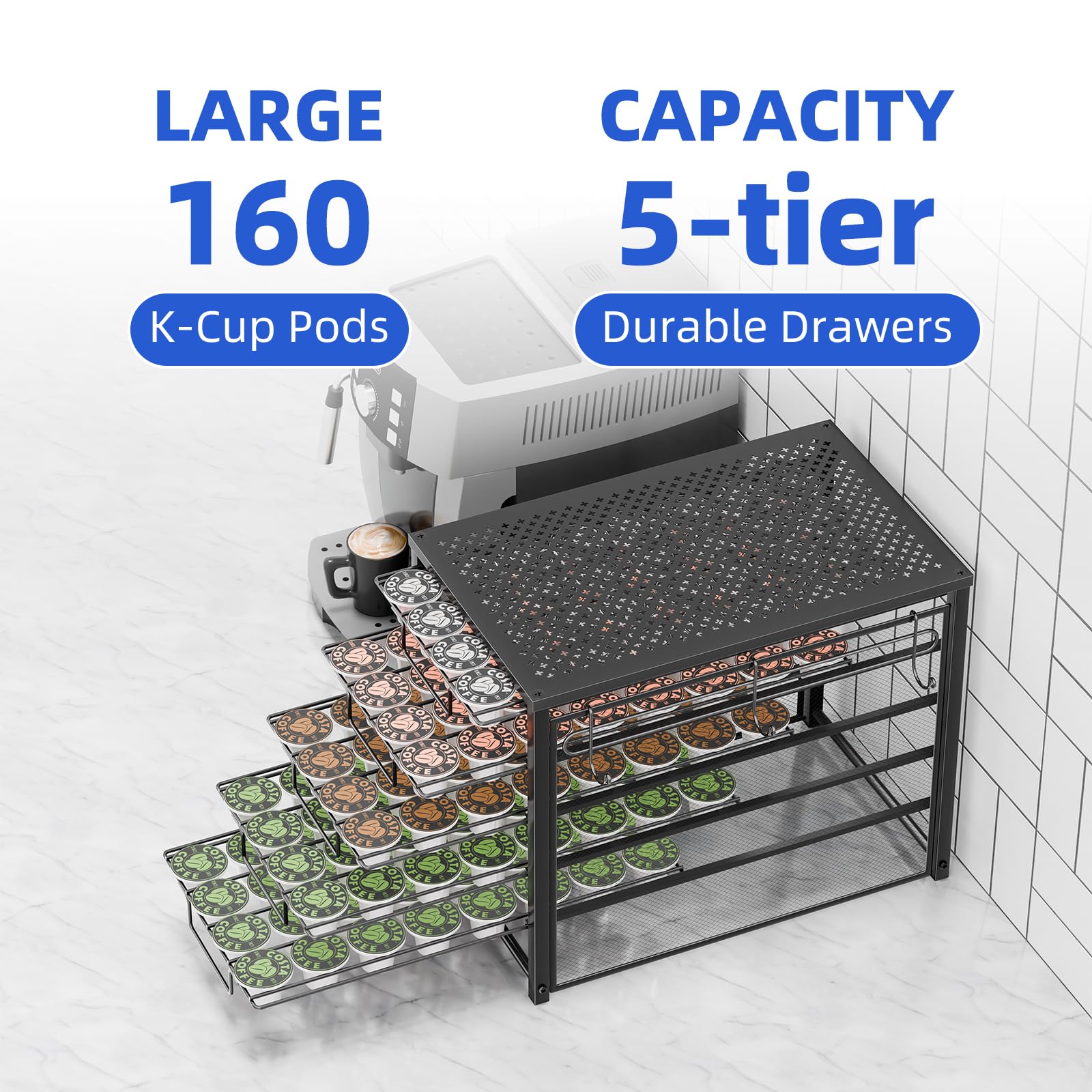 Simple Trending easy-assembly design with smooth-drawer slide.