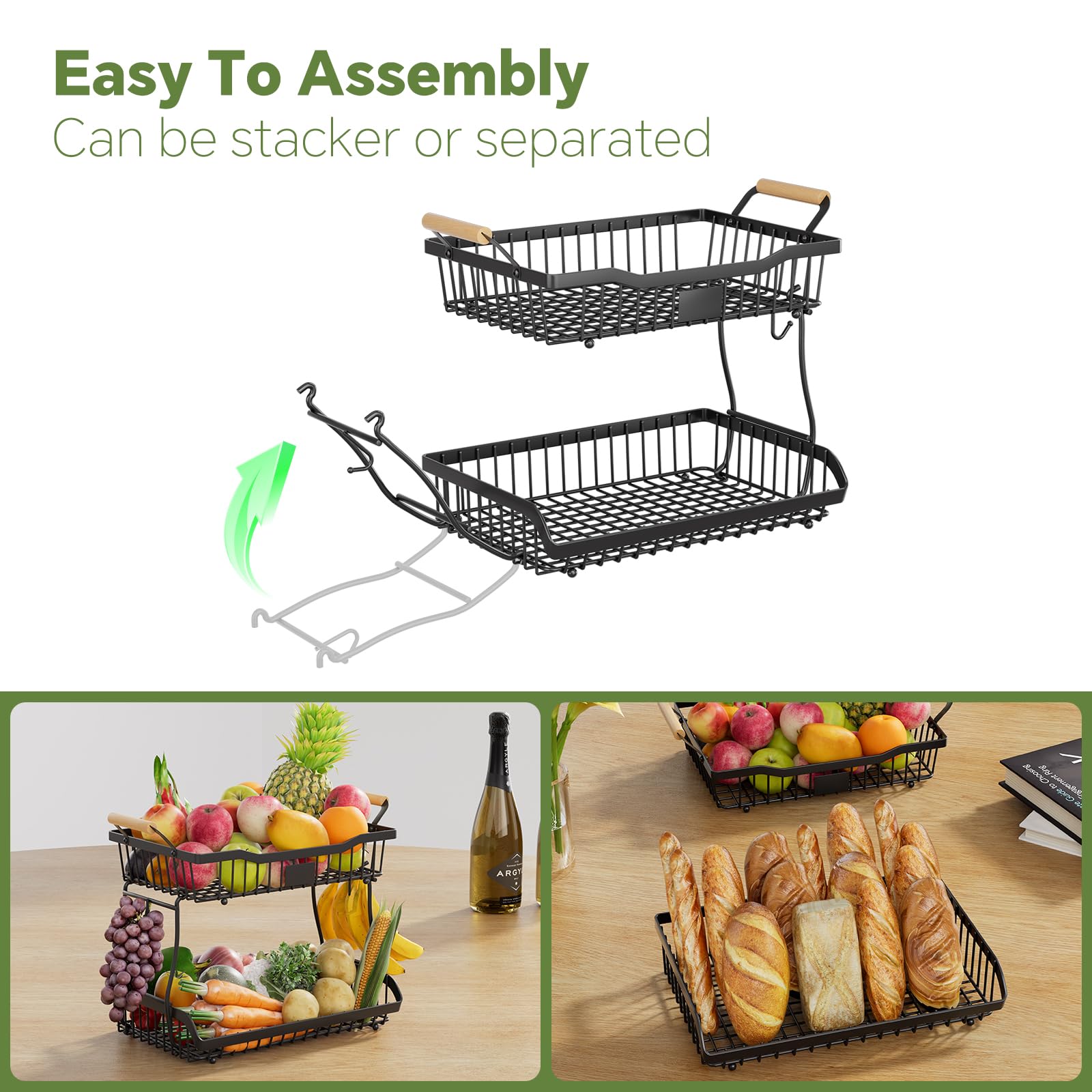 Simple Trending multipurpose storage for fruits, veggies, snacks, and jars