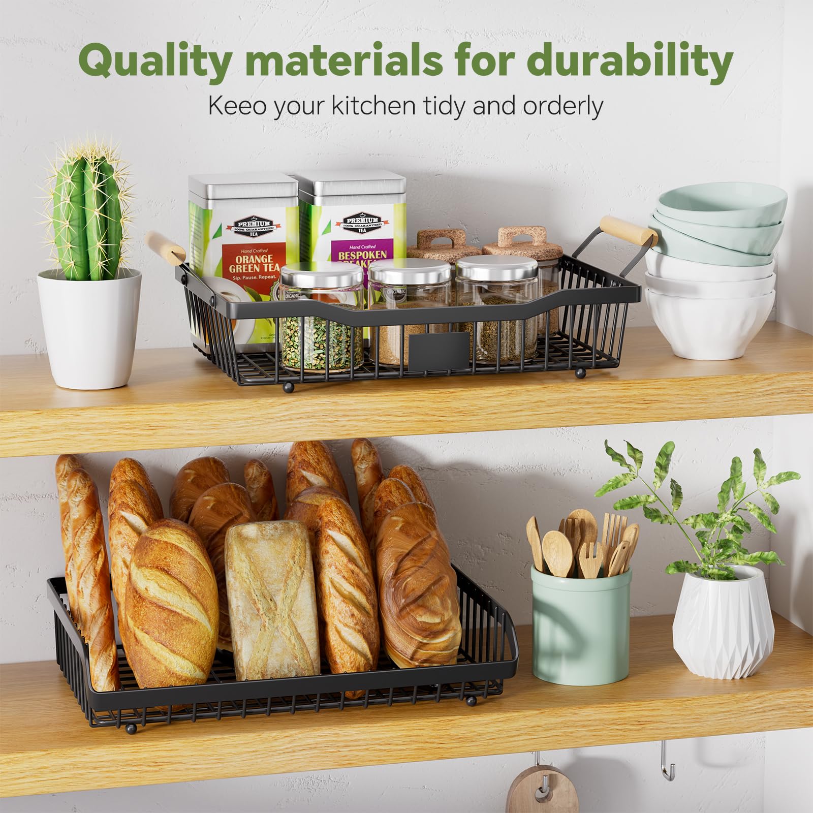 Simple Trending rust-proof metal mesh promotes airflow around produce