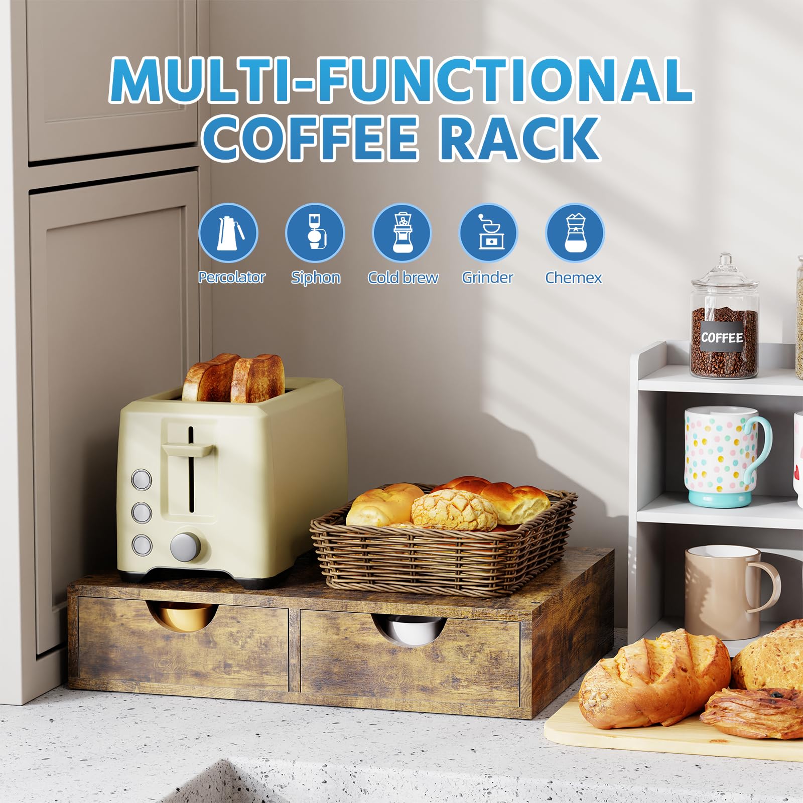 Simple Trending multi-use organizer for tea bags sugar and more