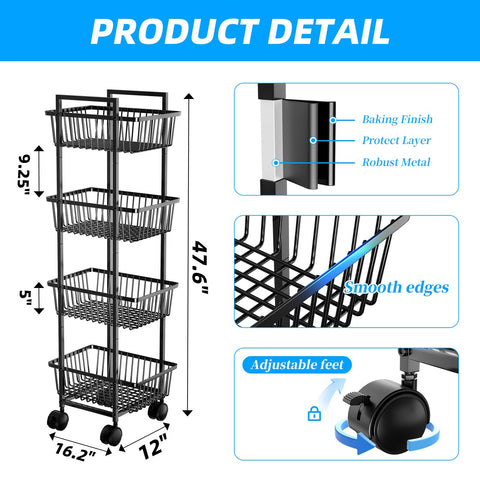 Simple Trending multipurpose storage for kitchen, pantry, bathroom, or living spaces.