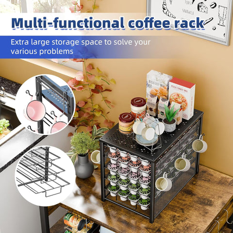 Simple Trending pod organizer with side mug holders for convenient cups.