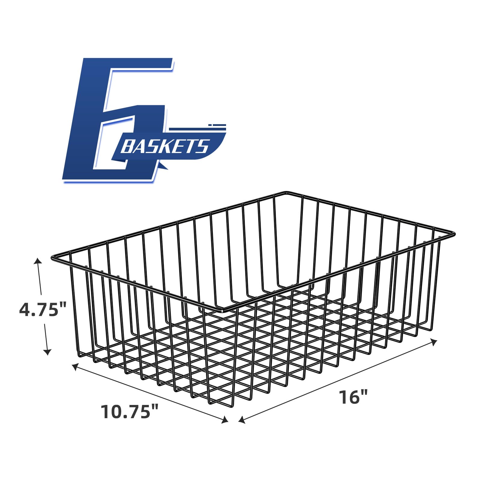 Simple Trending sturdy metal wire baskets with rust-resistant coating prevent corrosion during daily use