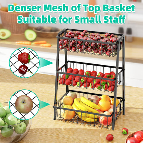 Simple Trending top-tier fine mesh secures berries and small fruits on display.