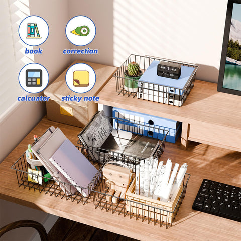 Simple Trending garage storage baskets help keep tools and supplies neatly arranged
