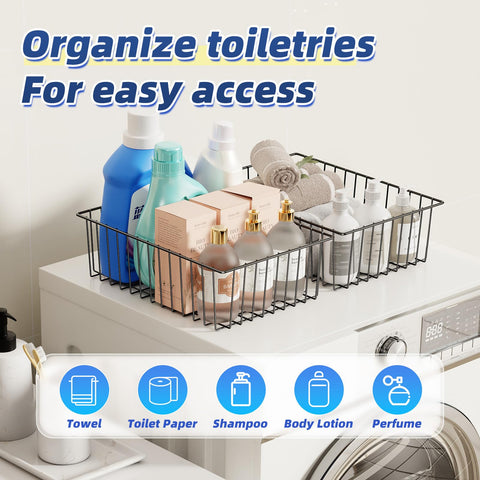 Simple Trending wire baskets open design enables quick visibility and easy item finding