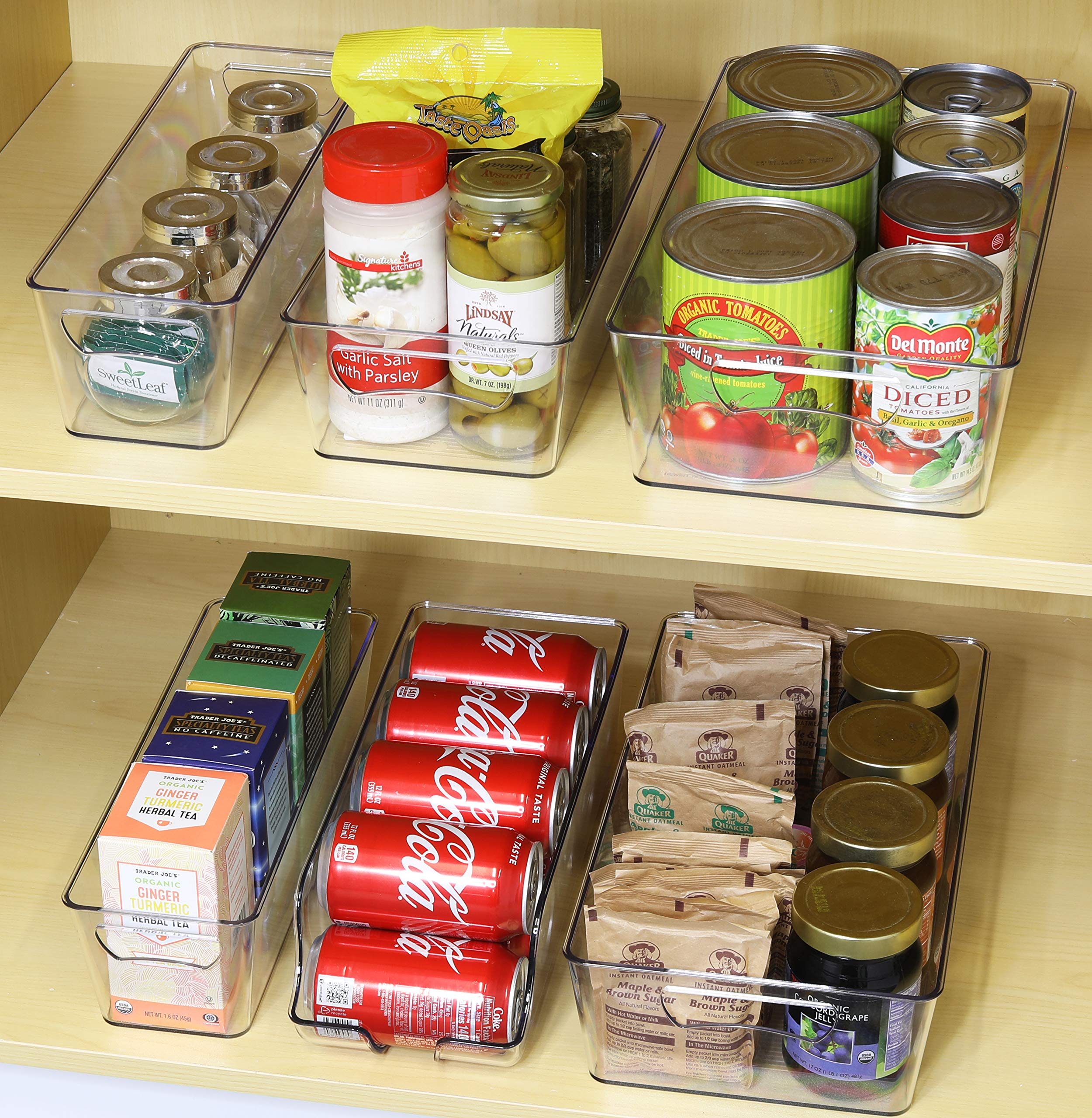 Simple Houseware medium container fits condiments and small goods with clarity