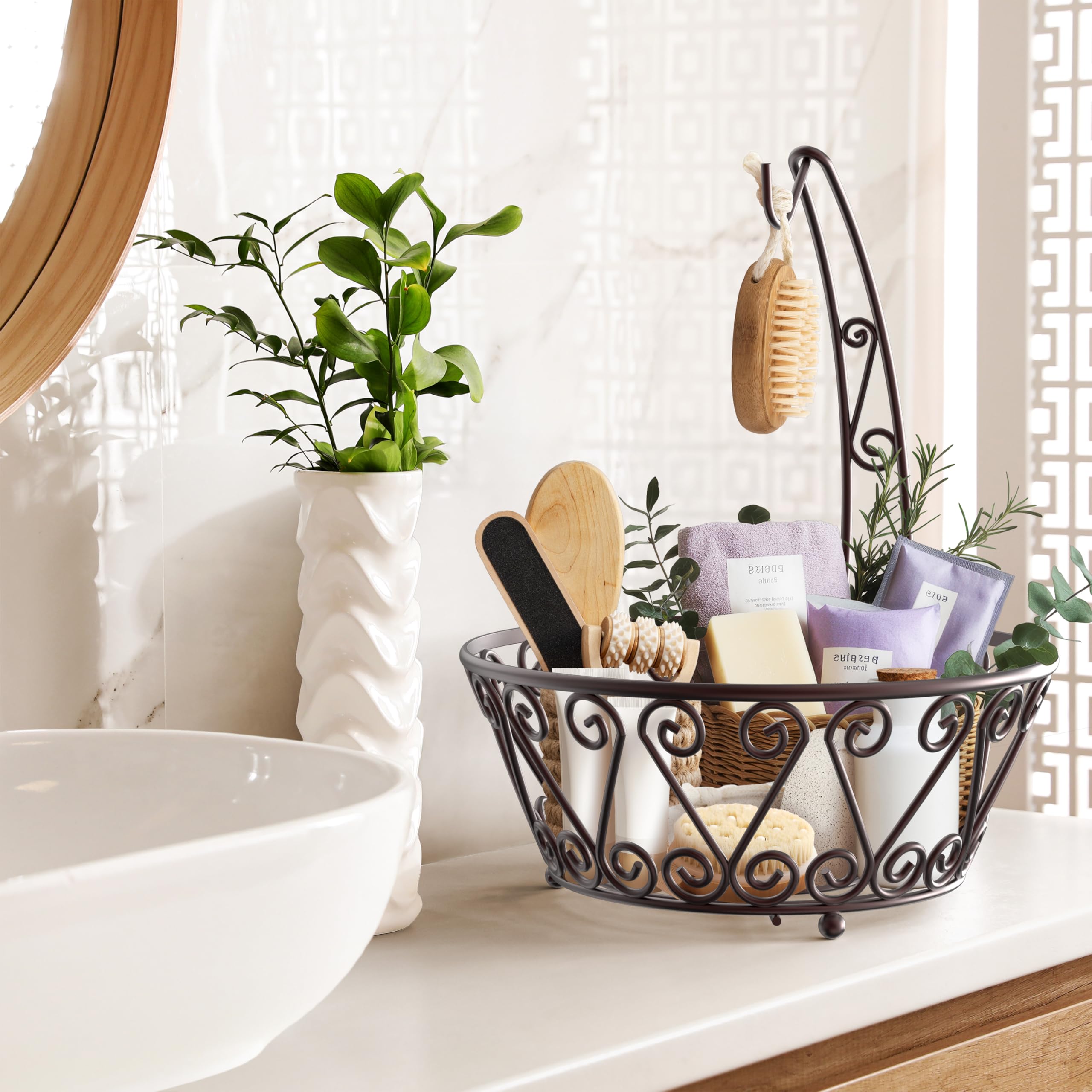 SimpleHouseware banana-hanger detail shows removable feature for versatile use.