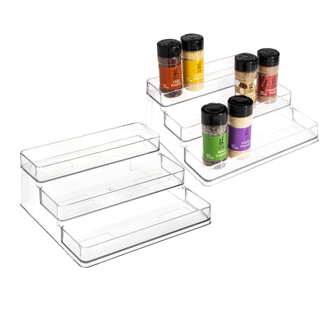 SIMPLEMADE 3-tier spice rack, front view, clear and organized.