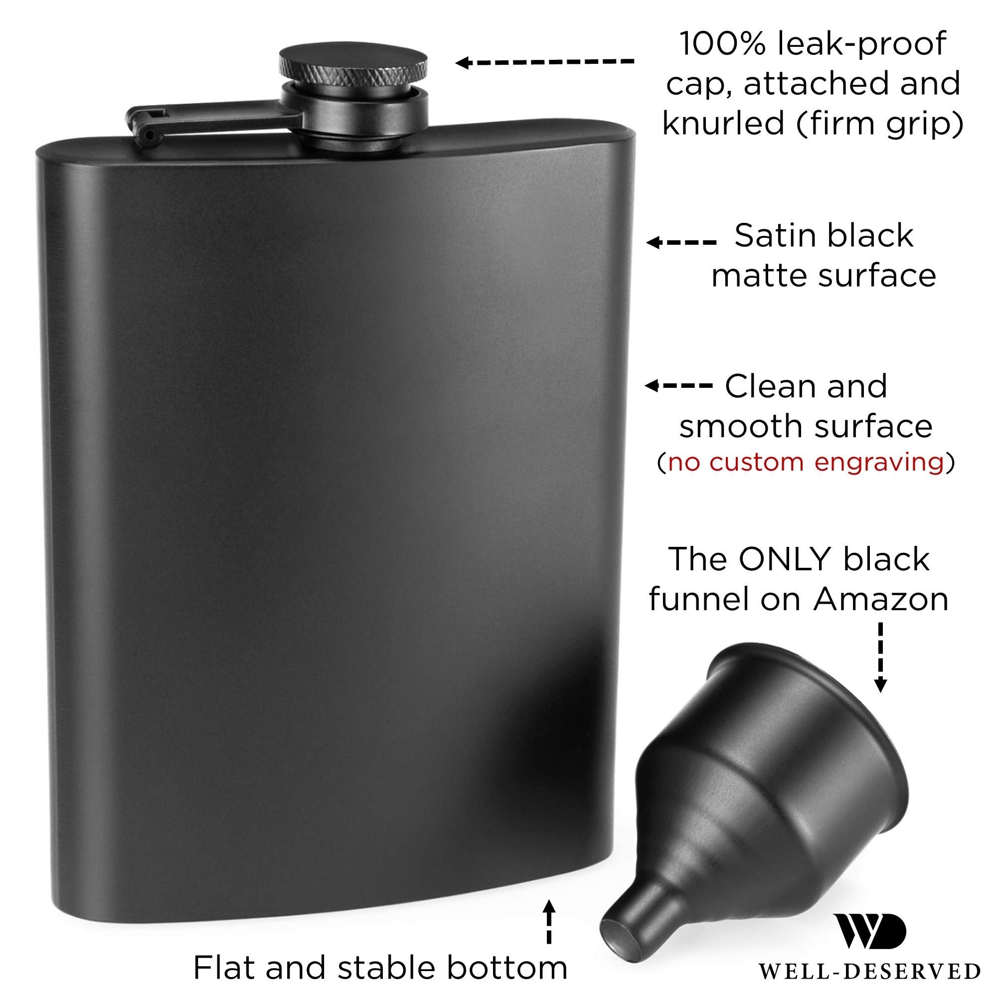 Simpler Life black canvas pouch protects your flask on the go.