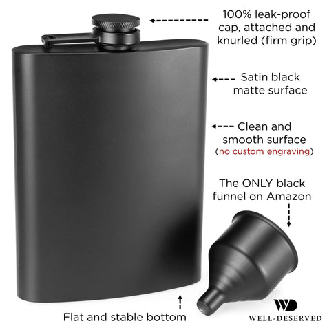Simpler Life black canvas pouch protects your flask on the go.