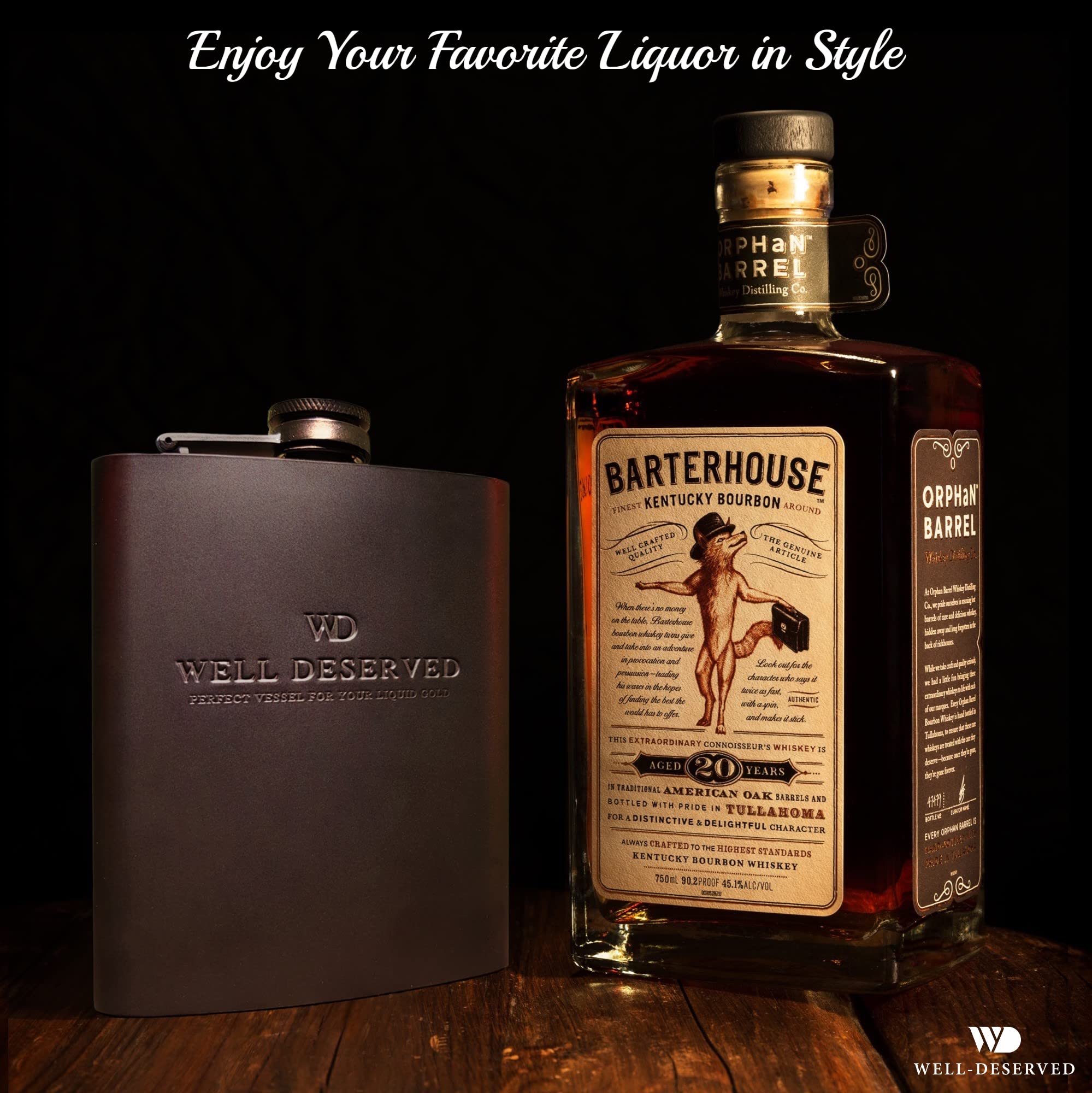 Simpler Life flask in use, hands holding for a toast.