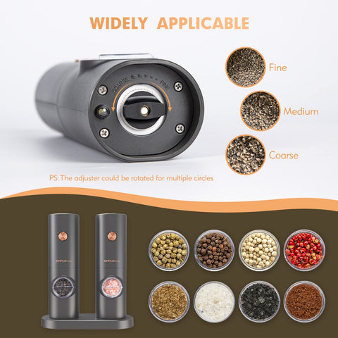 SIMPLETASTE adjustable coarseness via ceramic grinder in action.
