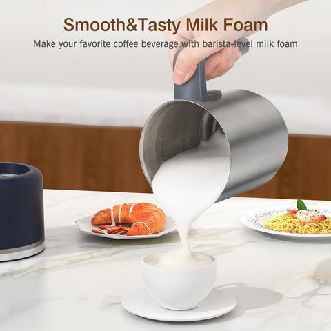 SIMPLETASTE 500ml capacity milk frother jar for family drinks.