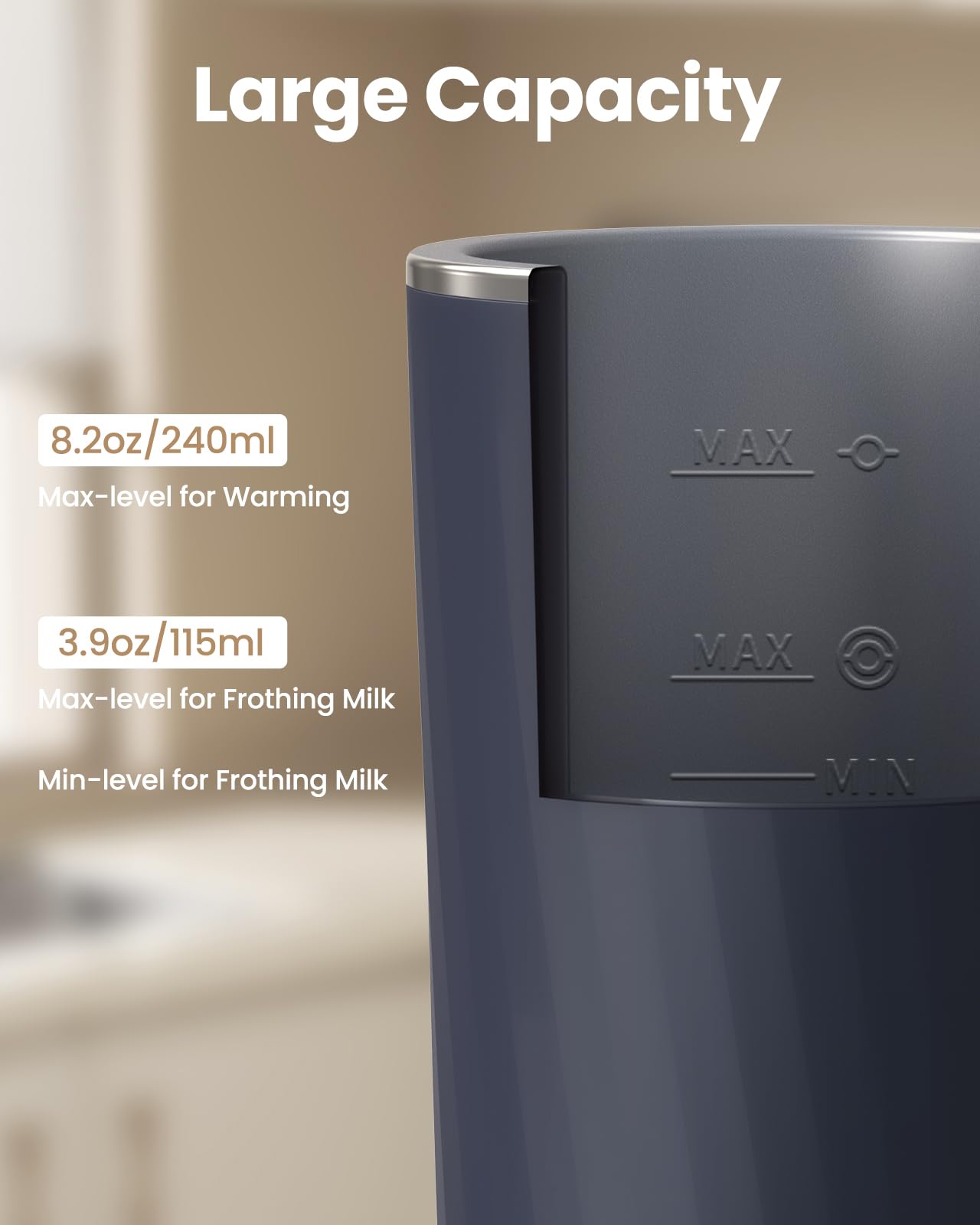 SIMPLETASTE makes cold foam for iced beverages