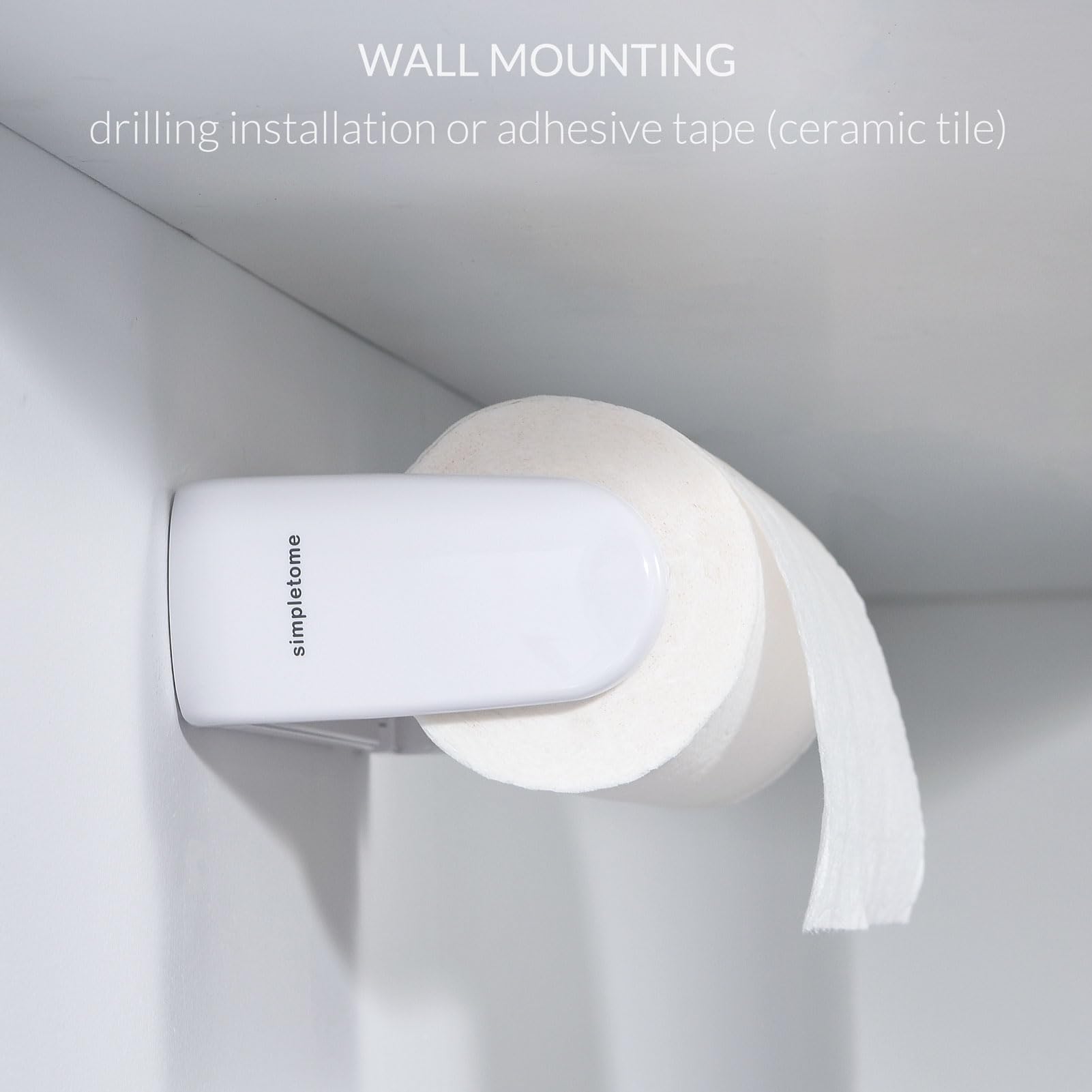 Simpletome under-cabinet mount offers space-saving kitchen organization.