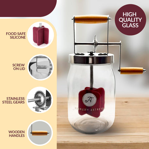 SIMPLIFY ASTHETIC butter knife spreader included for easy serving and shaping.