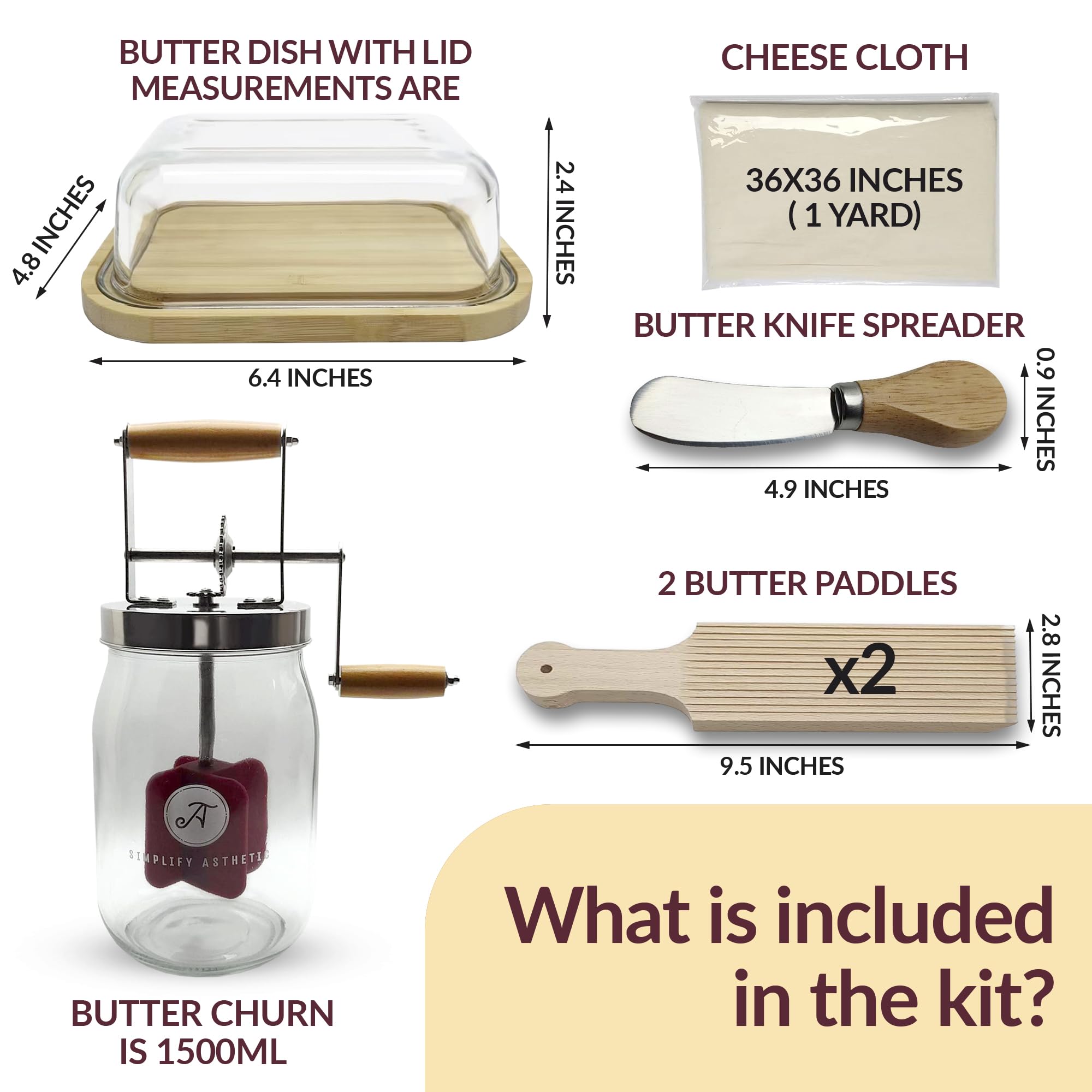 SIMPLIFY ASTHETIC cheesecloth for clean straining and smooth texture.