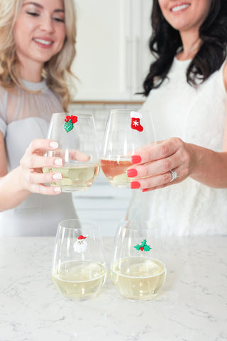 Simply Charmed cocktail markers set helps guests distinguish drinks during festive celebrations.