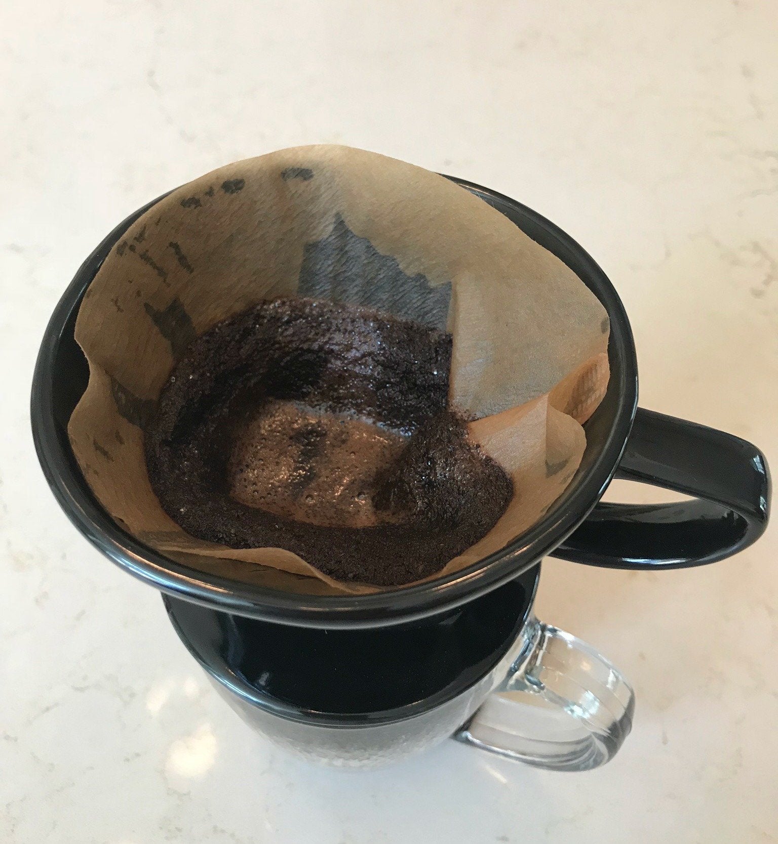 Simply Charmed pour-over setup ready for single cup rituals at home