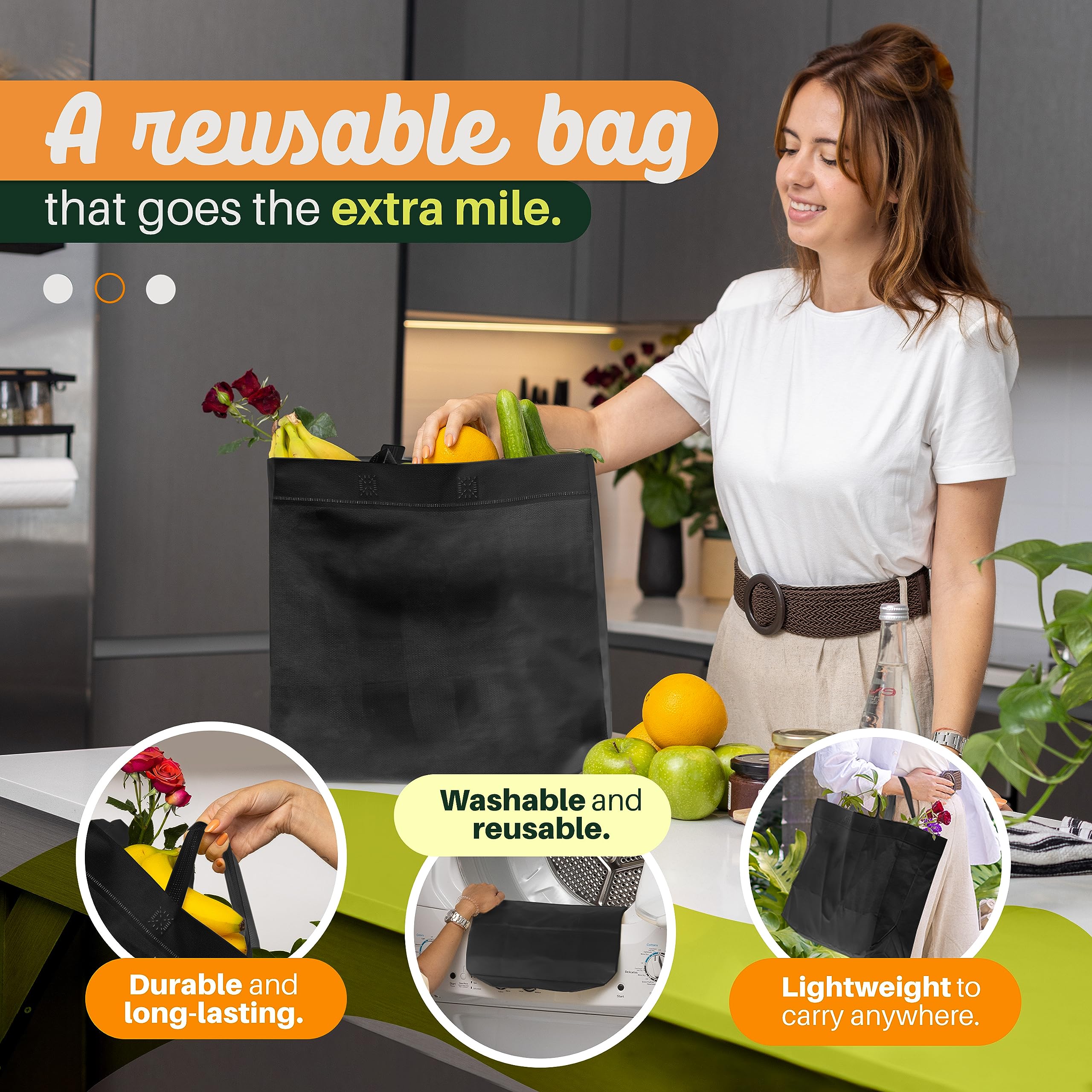 Simply Cool eco-friendly nonwoven polypropylene material for durable reuse