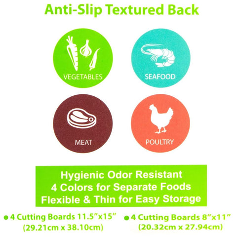 Simply Genius odor-resistant cutting boards maintain freshness between uses.