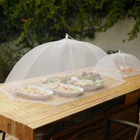 Simply Genius pop-up mesh cover durable-mesh withstands busy patio parties