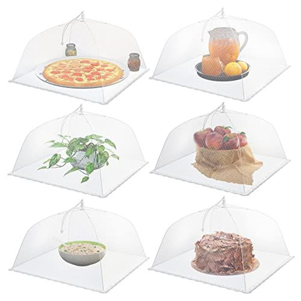 Simply Genius pop-up mesh food cover set shields outdoor dishes while staying easy to store