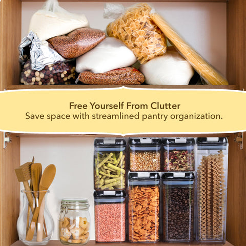 Simply Gourmet 8-cup capacity container ready for flour or sugar in a tidy setup
