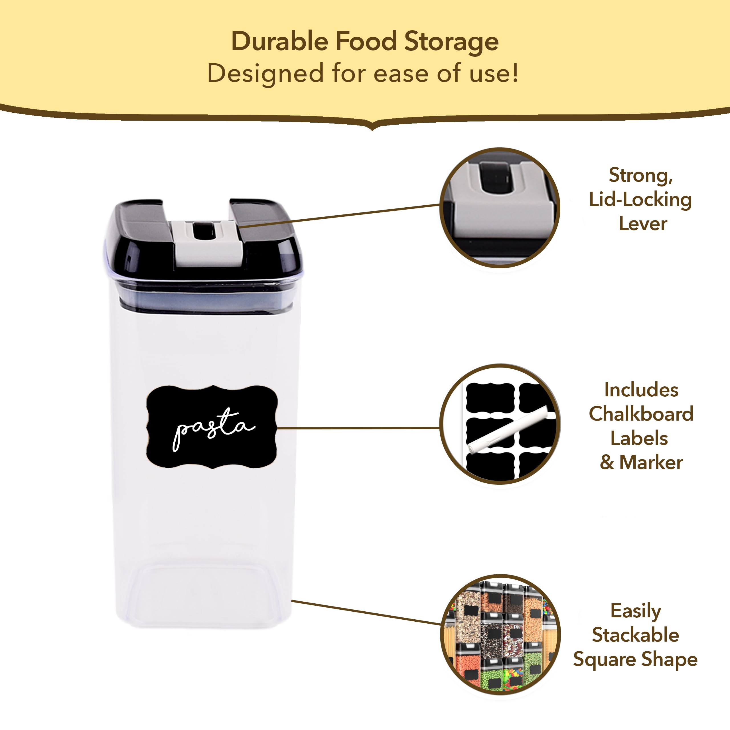 Simply Gourmet BPA-free durable plastic designed for daily kitchen use