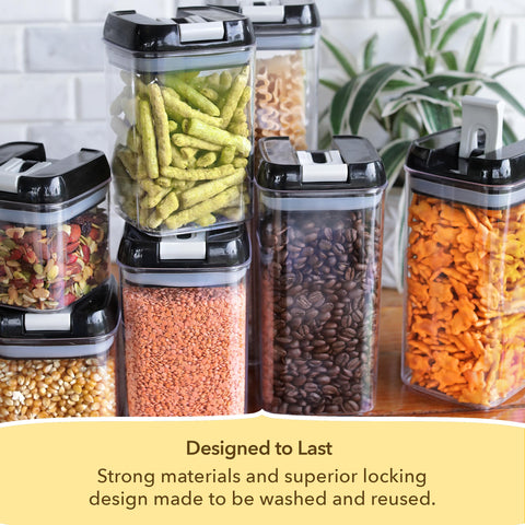 Simply Gourmet stackable pantry containers maximizing cabinet organization