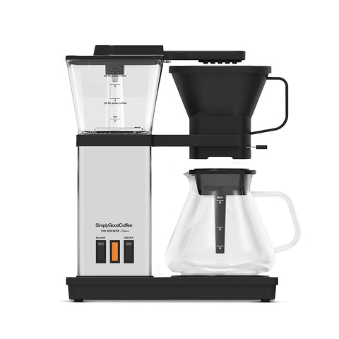 Simply Good Coffee front view coffee maker with compact footprint for small kitchens