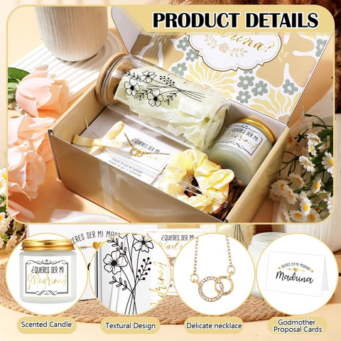 Singhoow godmother gift set greeting card for personal messages of thanks.