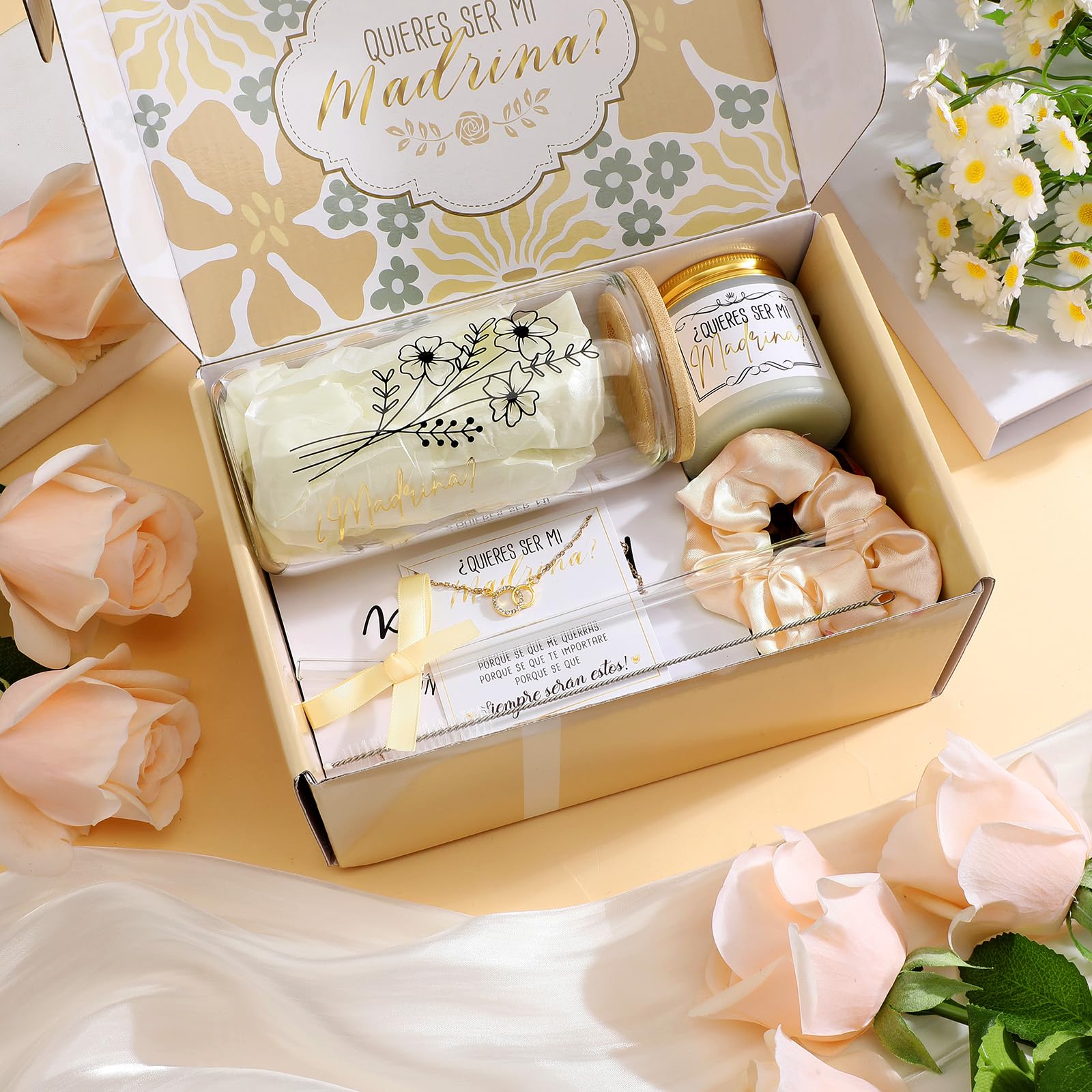Singhoow godmother gift set hair scrunchies for versatile styling.