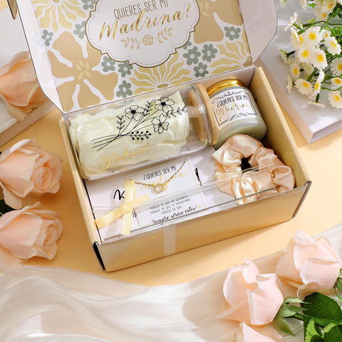 Singhoow godmother gift set hair scrunchies for versatile styling.