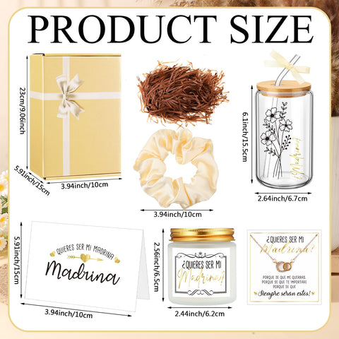 Singhoow godmother gift set soy wax scented candle for cozy, long-lasting fragrance.