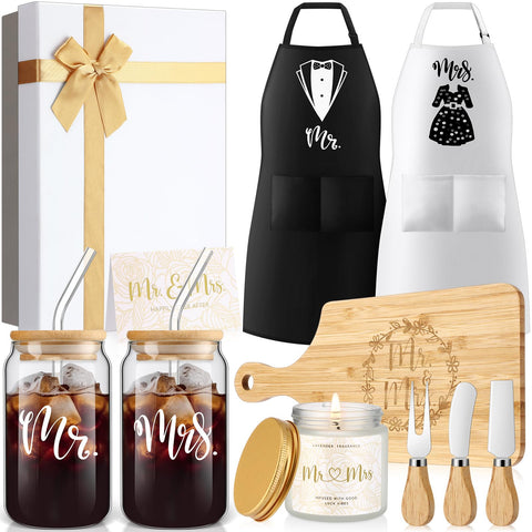 Singhoow wedding Mr Mrs charcuterie board with knives for stylish couple entertaining.